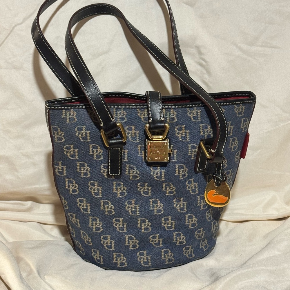Dooney & Bourke Navy and Black Shoulder Bag